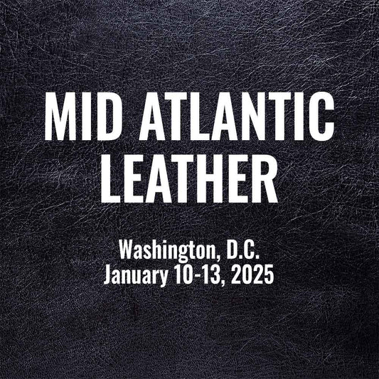 mid atlantic leather weekend is on January 10-13, 2025. Leather fetish conference and vendor market.